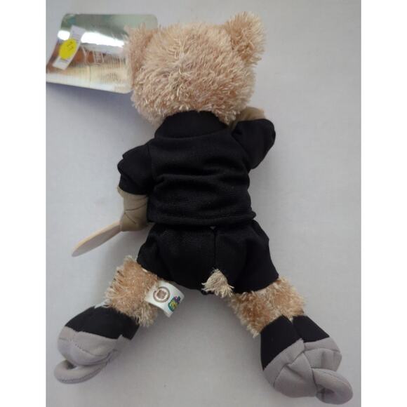 NHL Pittsburgh Penguins 10" Stuffed Hockey Bear With Wooden Hockey Stick - Picture 4 of 7